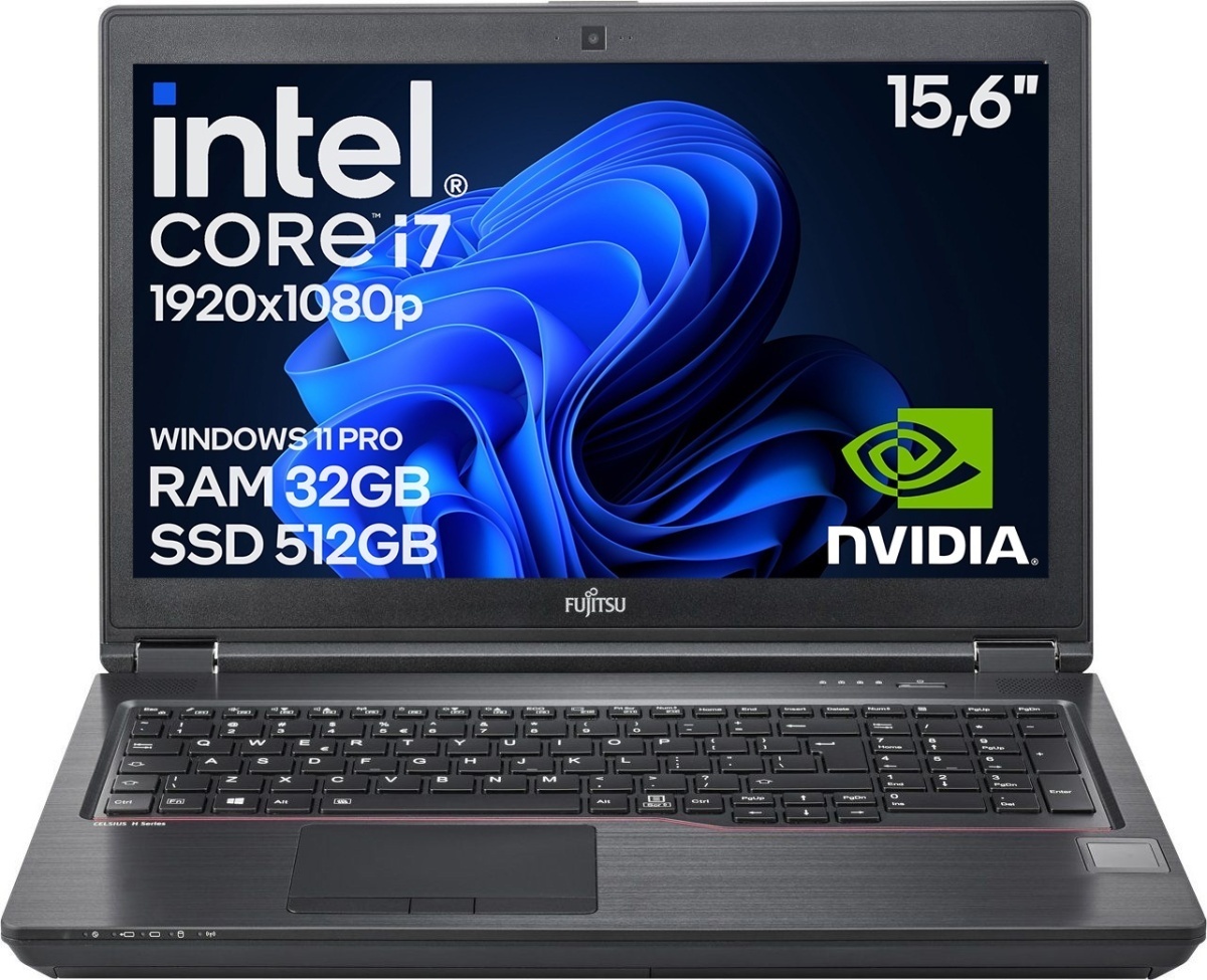 Fujitsu Celsius H7510 Core i7 10GEN 32GB 512GB SSD